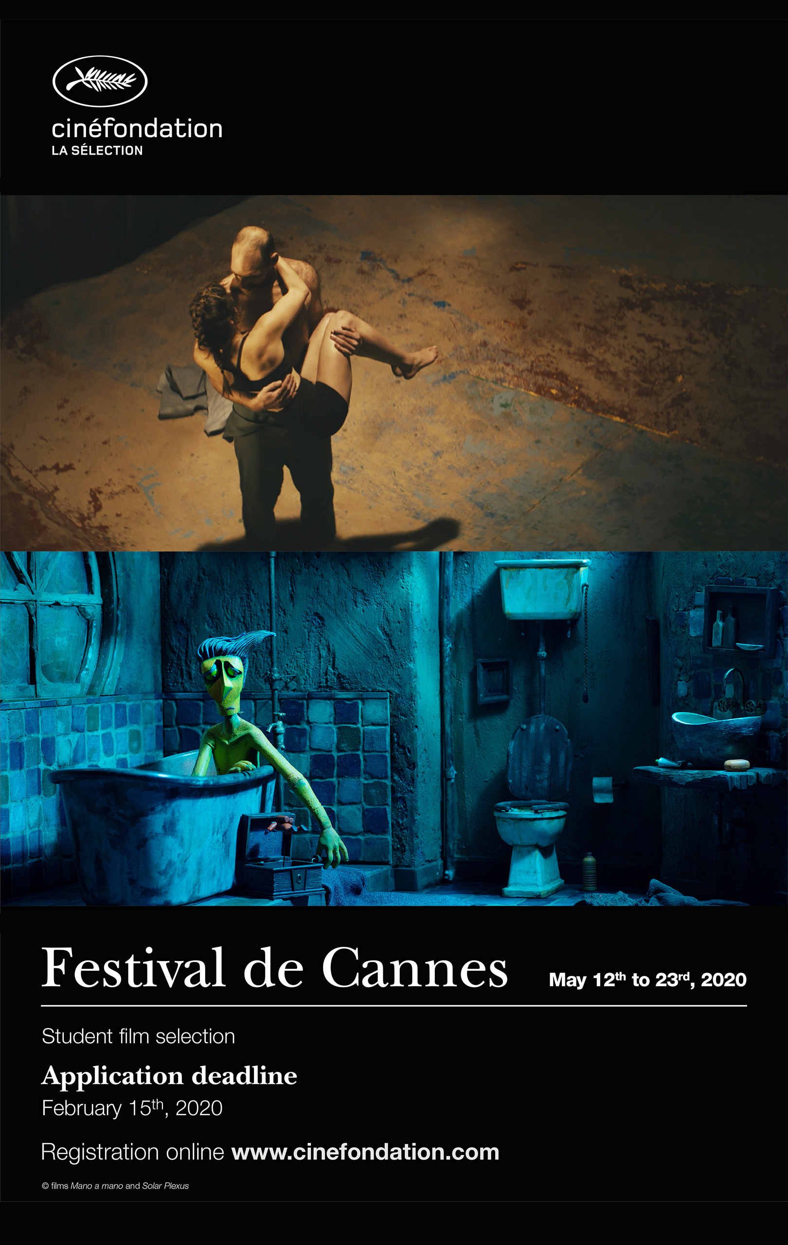 Submissions for the Cinéfondation Selection 2020. Submissions for the Cinéfondation Selection 2020.